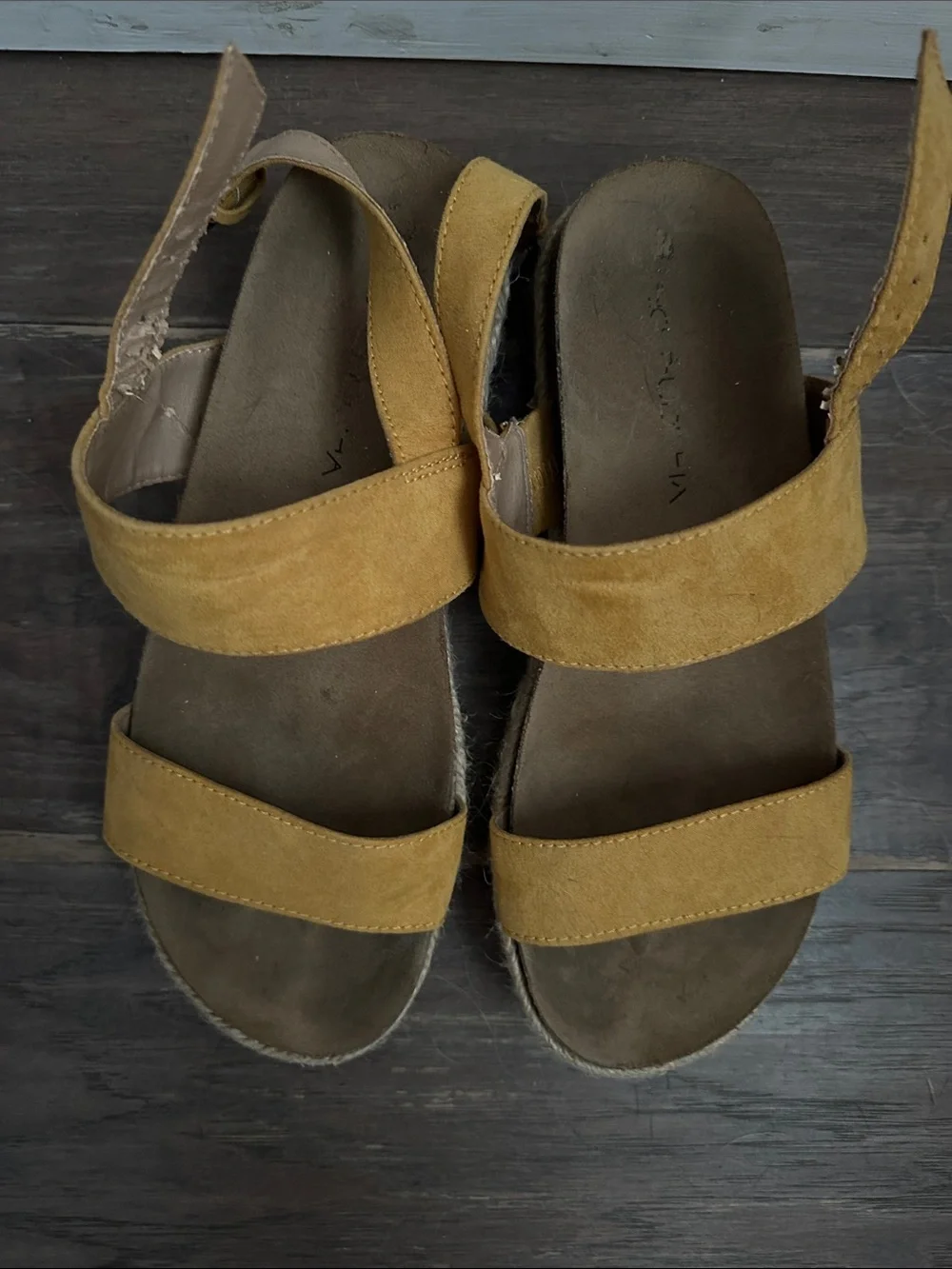 Women’s Yellow Espadrille Platform Sandals